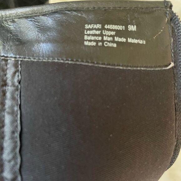 Isaac Mizrahi live black leather riding boots side zipper & top elastic size 9M - Picture 10 of 15